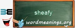 WordMeaning blackboard for sheafy